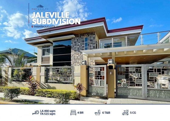 Modern House and Lot for Sale in Jaleville Subdivision, Parañaque City