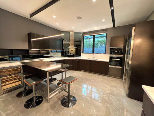 Inside a Black & Wood House and Lot for Sale