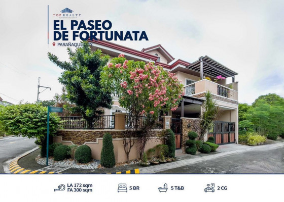 Homey 5BR House and Lot for Sale in El  Paseo De Fortunata