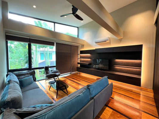Inside a Black & Wood House and Lot for Sale