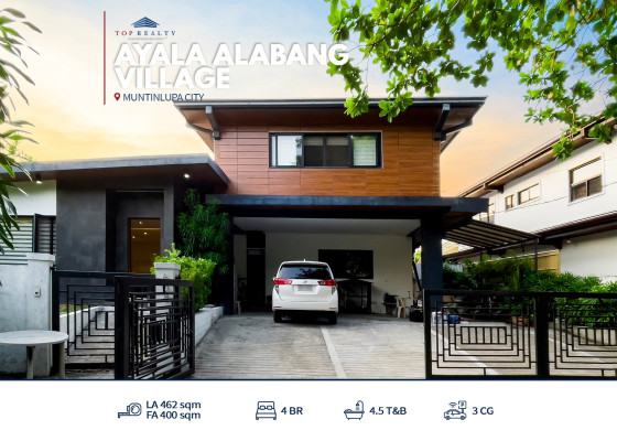 Newly-renovated Asian Contemporary House for Sale in Ayala Alabang Village,