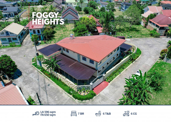 Prime Triple Corner Lot House for Sale in Foggy Heights, Tagaytay-Cavite