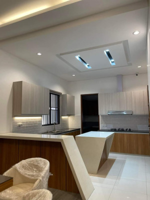 brand-new and semi-furnished house and lot