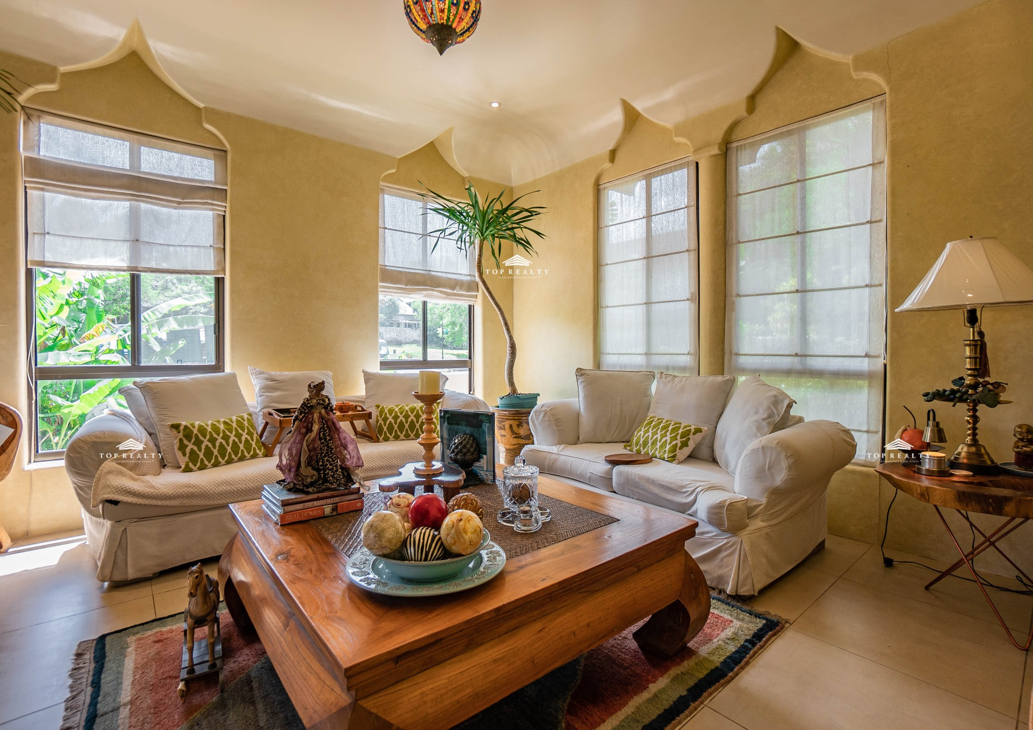 This fully furnished Moroccan-themed house and lot photo 1