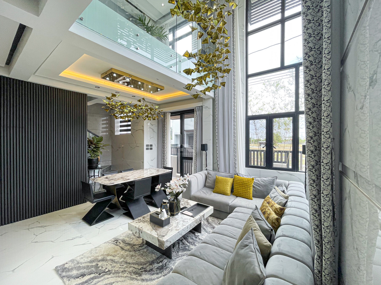 Impressive Modern Tropical Industrial Corner House For Sale in Grand Meadows photo 2